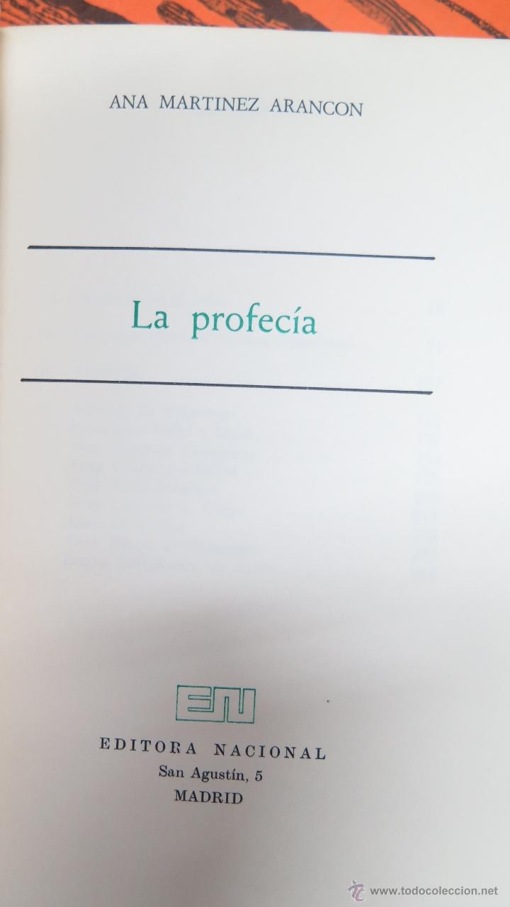 Libros de segunda mano: LA PROFECIA. ANA MARTINEZ ARANCON - Foto 2