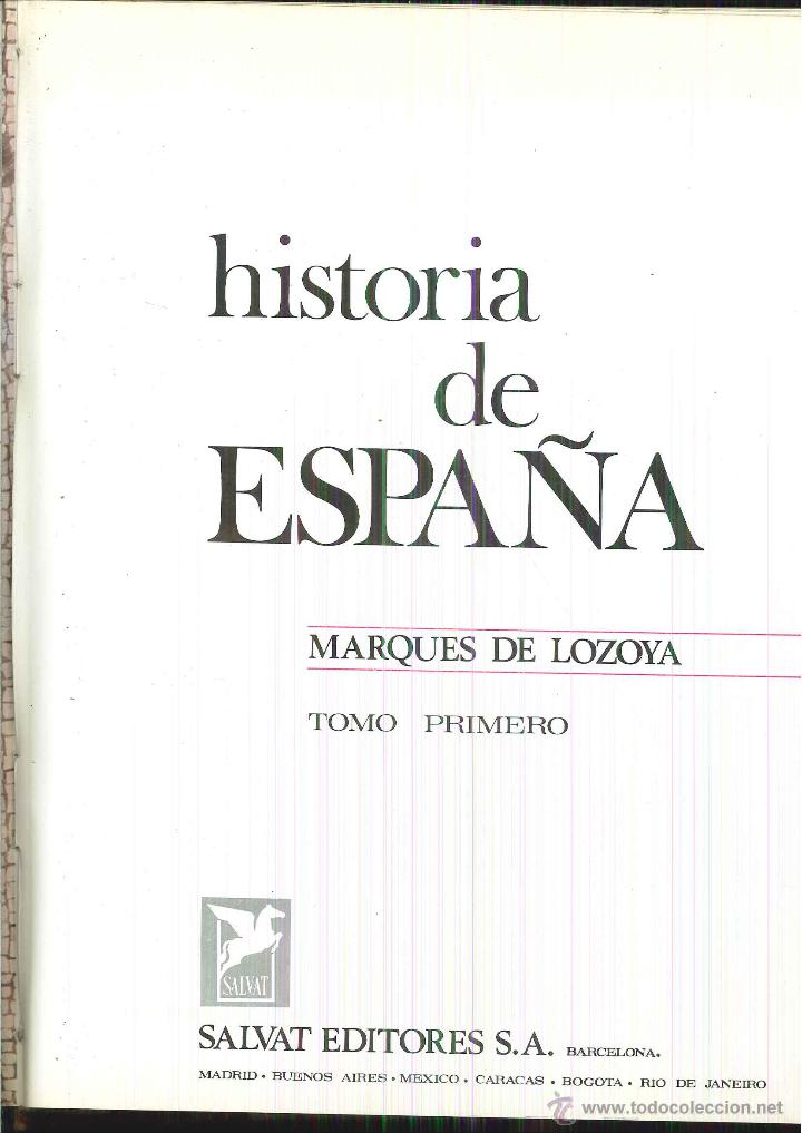 Libros de segunda mano: HISTORIA DE ESPA&Ntilde;A. Marqu&eacute;s de Lozoya - Foto 1