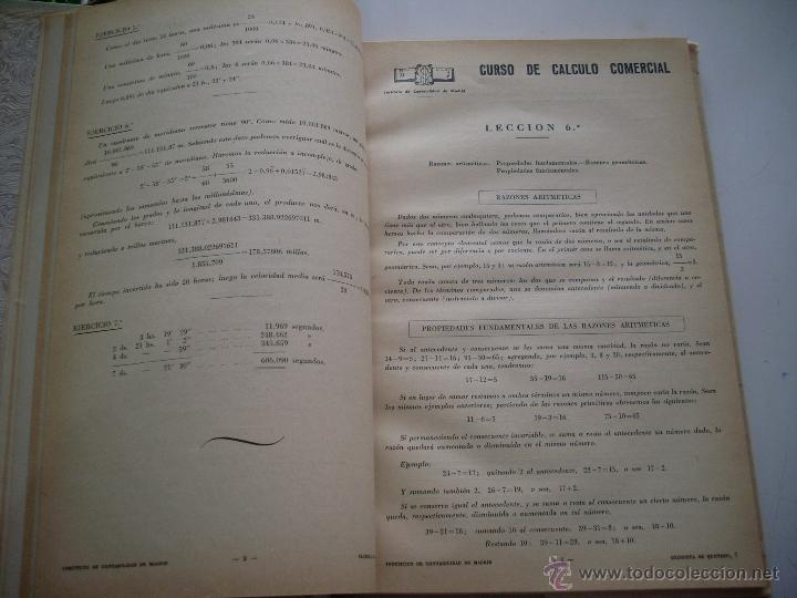 Libros de segunda mano: CURSO DE CALCULO COMERCIAL  EDITORIAL INSTITUTO DE CONTABILIDAD MADRID - Foto 5