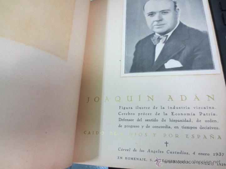 Libros de segunda mano: LA OBRA POSTUMA DE JOAQUIN ADAN EDIT VIZCAINA EDIT A&Ntilde;O 1938 - Foto 2