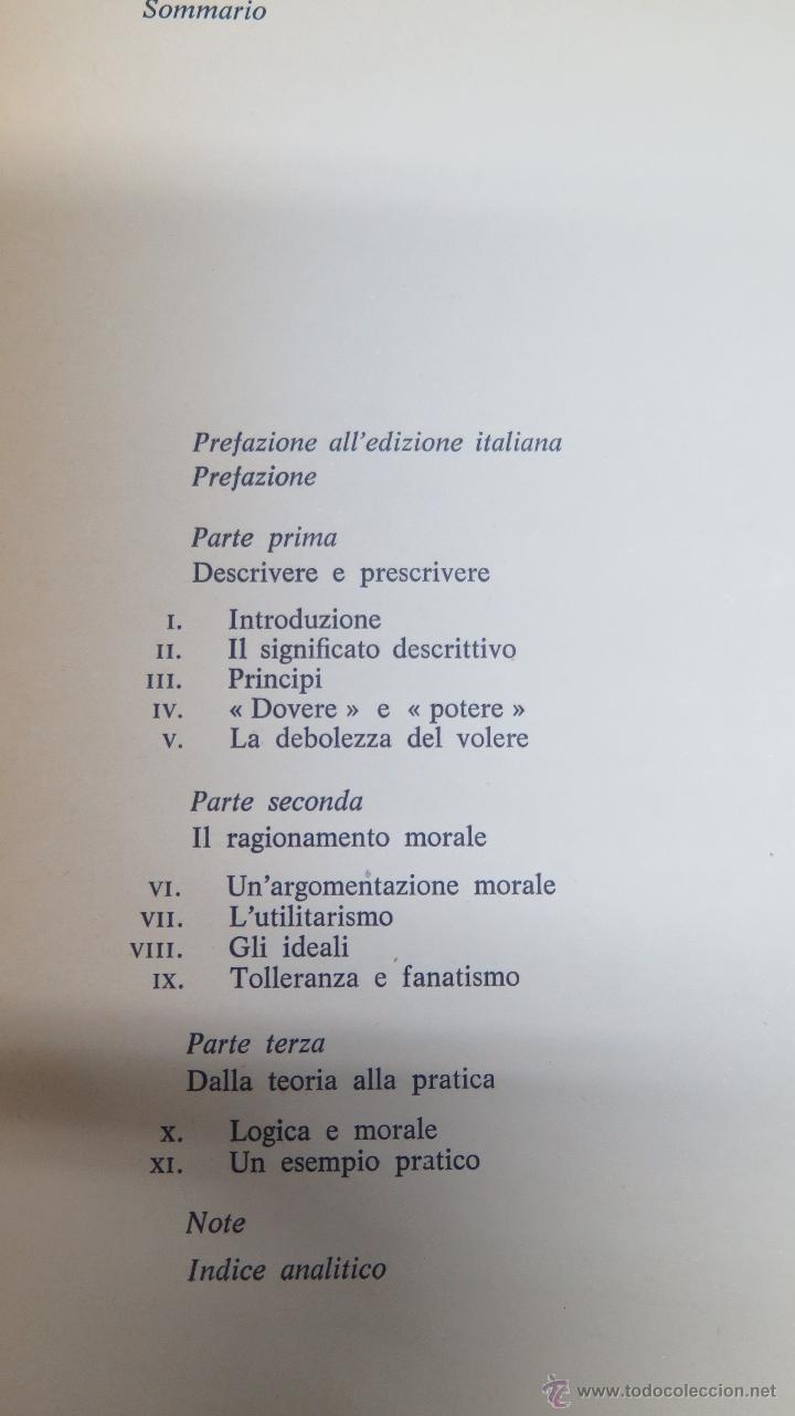 Libros de segunda mano: LIBERTA E RAGIONE. RICHARD M. HARE - Foto 2