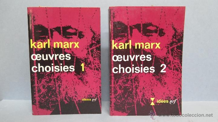 Libros de segunda mano: OEUVRES CHOISIES. KARL MARX. 2 TOMOS - Foto 1