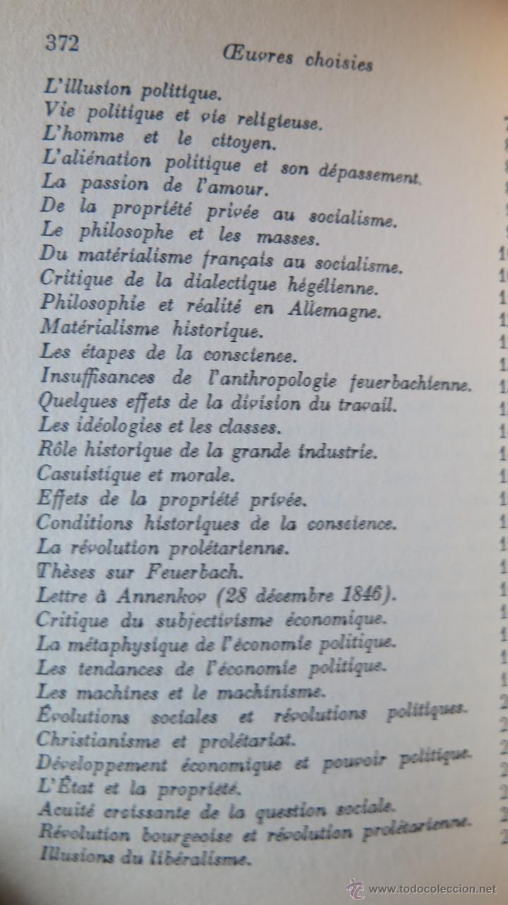 Libros de segunda mano: OEUVRES CHOISIES. KARL MARX. 2 TOMOS - Foto 3