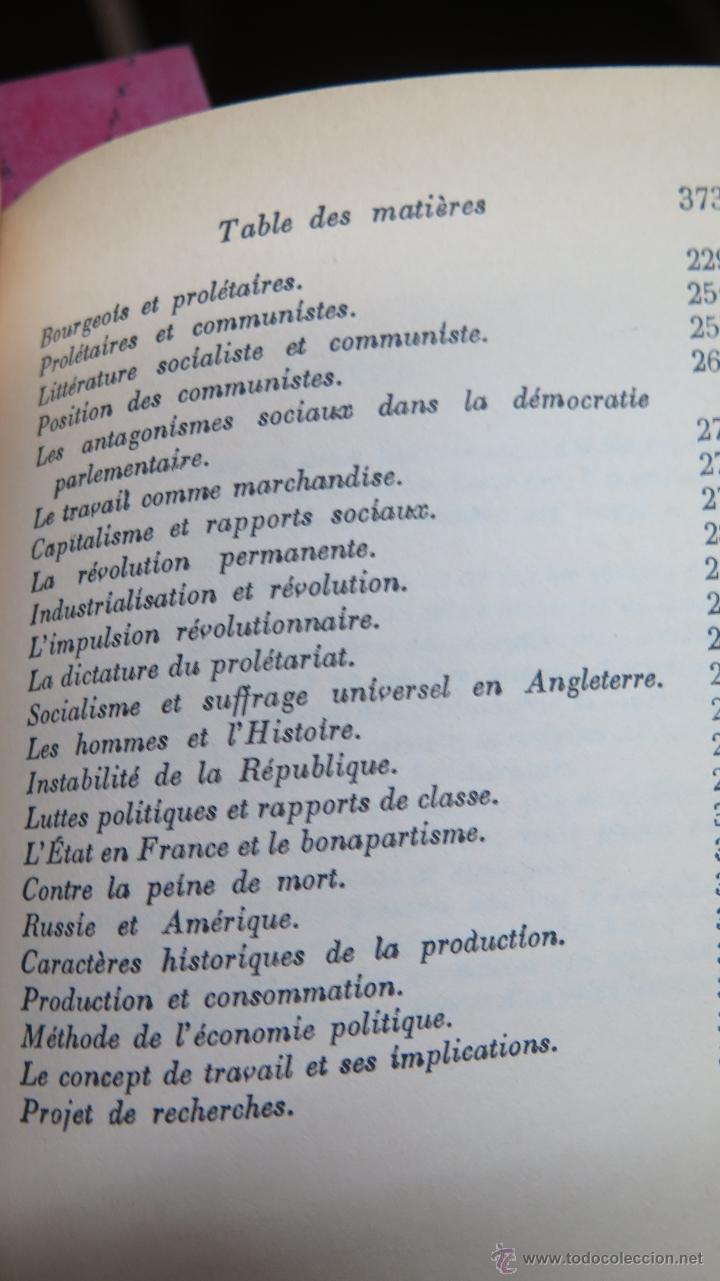 Libros de segunda mano: OEUVRES CHOISIES. KARL MARX. 2 TOMOS - Foto 4