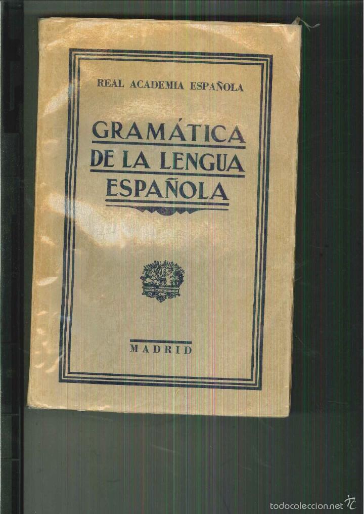 Libros de segunda mano: GRAM&Aacute;TICA DE LA LENGUA ESPA&Ntilde;OLA. REAL ACADEMIA - Foto 1