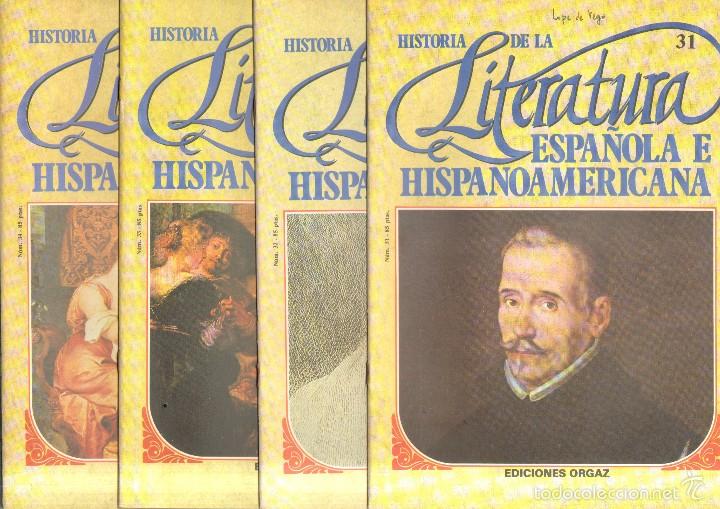 Libros de segunda mano: HISTORIA DE LA LITERATURA ESPA&Ntilde;OLA E HISPANOAMERICANA.N&ordm;31,32,33,34. LOPE DE VEGA, TIRSO Y CALDERON.