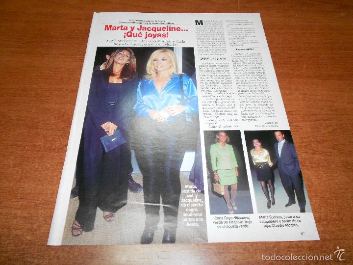 Libros de segunda mano: RECORTE DE PRENSA 1995: MARTA S&Aacute;NCHEZ Y JACKELINE DE LA VEGA - Foto 1