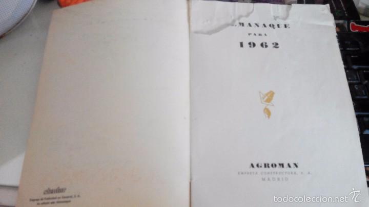Libros de segunda mano: ALMANAQUE AGROMAN 1962 - Foto 3