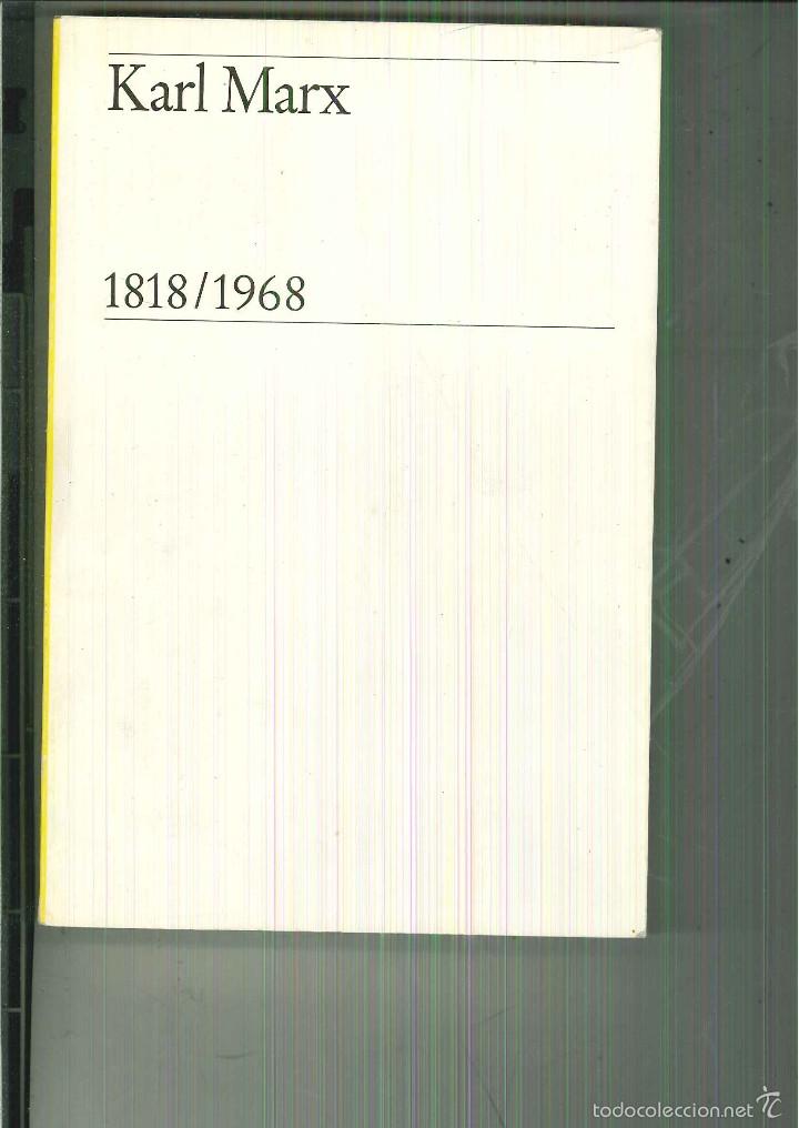Libros de segunda mano: KARL MARX 1818/1968 - Foto 1