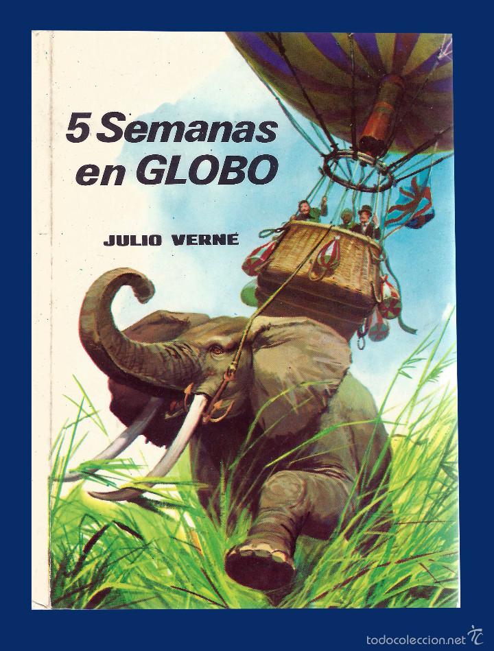 Libros de segunda mano: 5 SEMANAS EN GLOBO - JULIO VERNE - 1973 - Foto 1