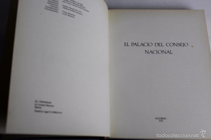 Libros de segunda mano: L-1404 EL PALACIO DEL CONSEJO NACIONAL. MADRID 1974 - Foto 2