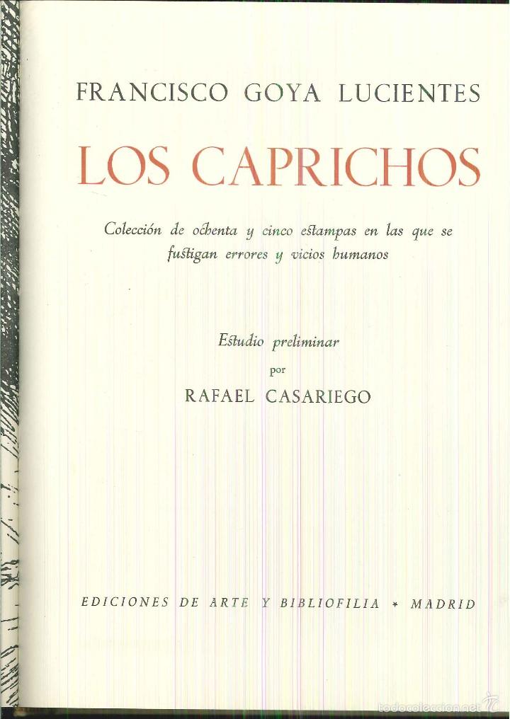 Libros de segunda mano: LOS CAPRICHOS. Francisco de Goya y Lucientes - Foto 1