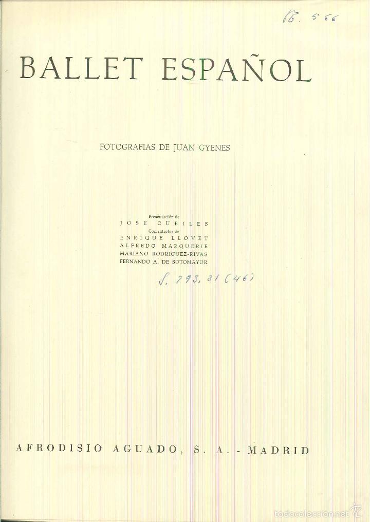 Libros de segunda mano: BALLET ESPA&Ntilde;OL. Juan Gyenes - Foto 1