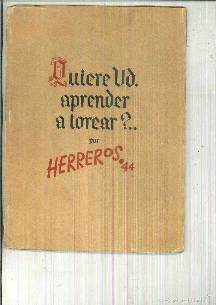 Libros de segunda mano: QUIERE VD. APRENDER A TOREAR?... Herreros - Foto 3