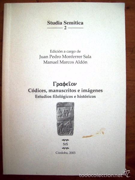 Libros de segunda mano: C&Oacute;DICES, manuscritos e im&aacute;genes : Estudios filol&oacute;gicos e hist&oacute;ricos. (Studia Semitica ; 2) - Foto 1