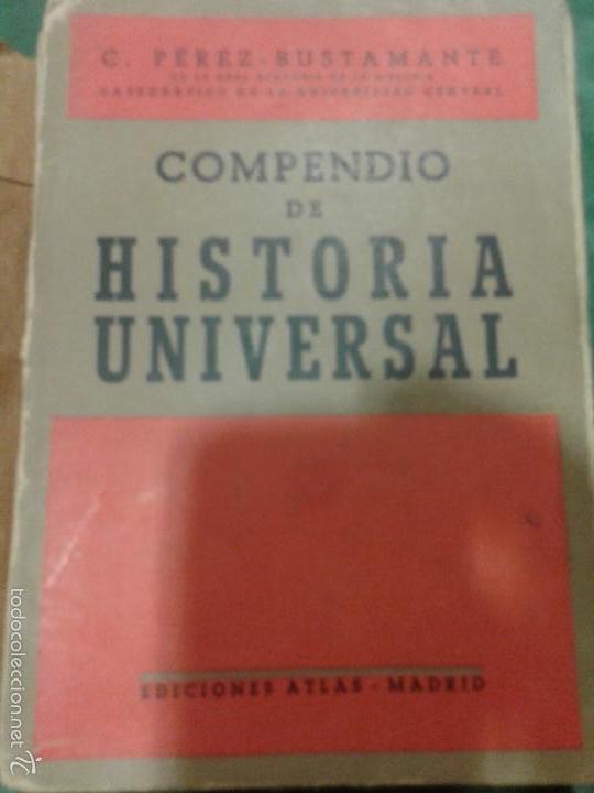 Libros de segunda mano: COMPENDIO DE HISTORIA UNIVERSAL, de C. PEREZ-BUSTAMANTE, 1951 - Foto 1