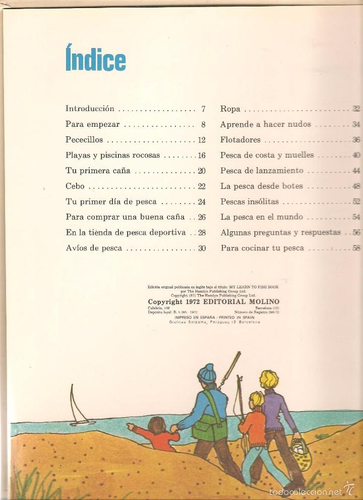 Libros de segunda mano: QUIERO APRENDER A PESCAR. KEN DENHAM. EDITORIAL MOLINO 1972. (P/B50) - Foto 2
