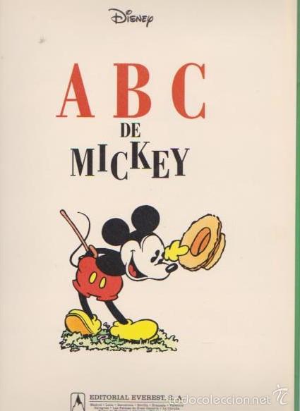 Libros de segunda mano: ABC DE MICKEY - DISNEY - EDITORIAL EVEREST 1996 / GRAN FORMATO - Foto 3