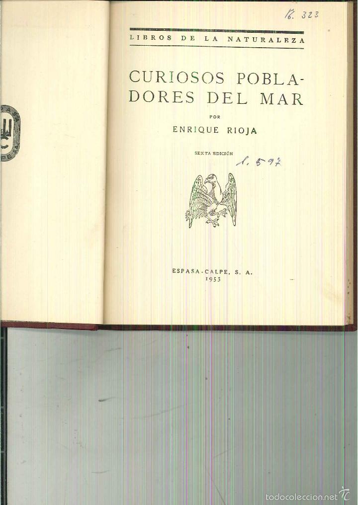 Libros de segunda mano: CURIOSOS POBLADORES DEL MAR. Enrique Rioja - Foto 1