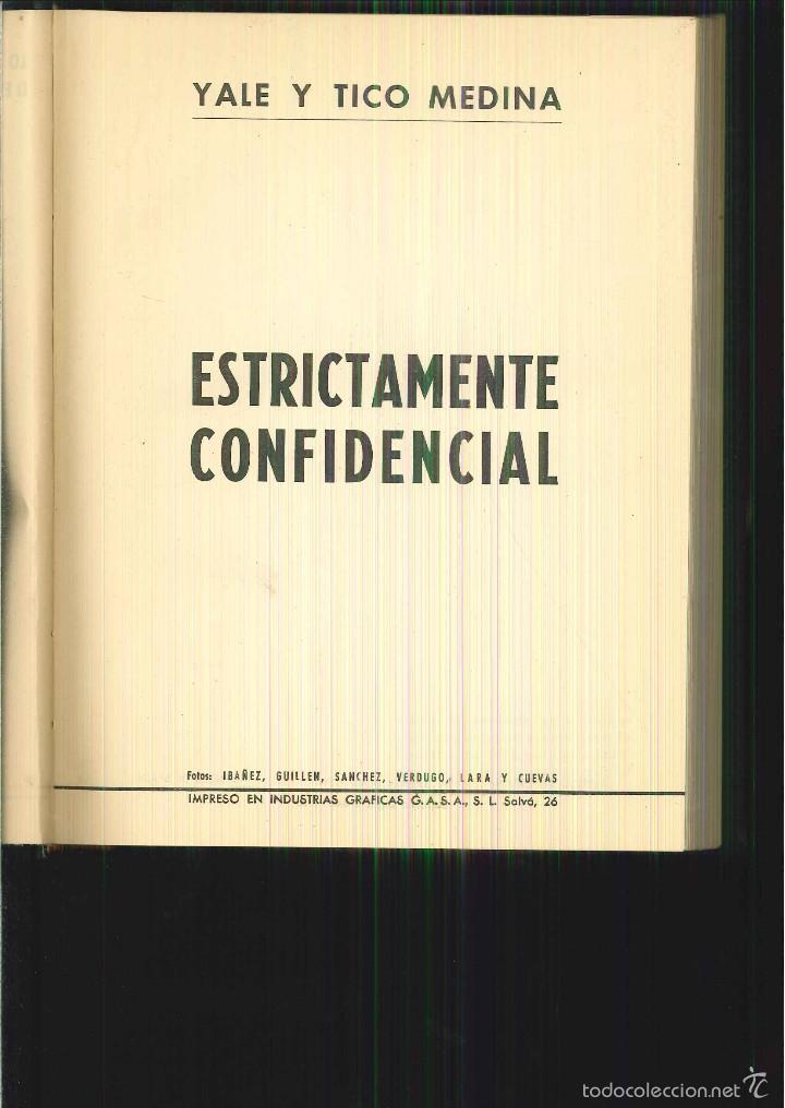 Libros de segunda mano: ESTRICTAMENTE CONFIDENCIAL. Yale y Tico Medina - Foto 1