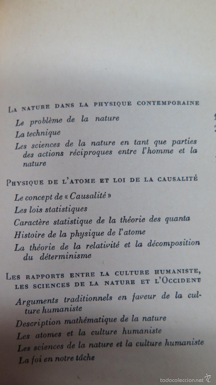 Libros de segunda mano: LA NATURE DANS LA PHYSIQUE CONTEMPORAINE - Foto 2