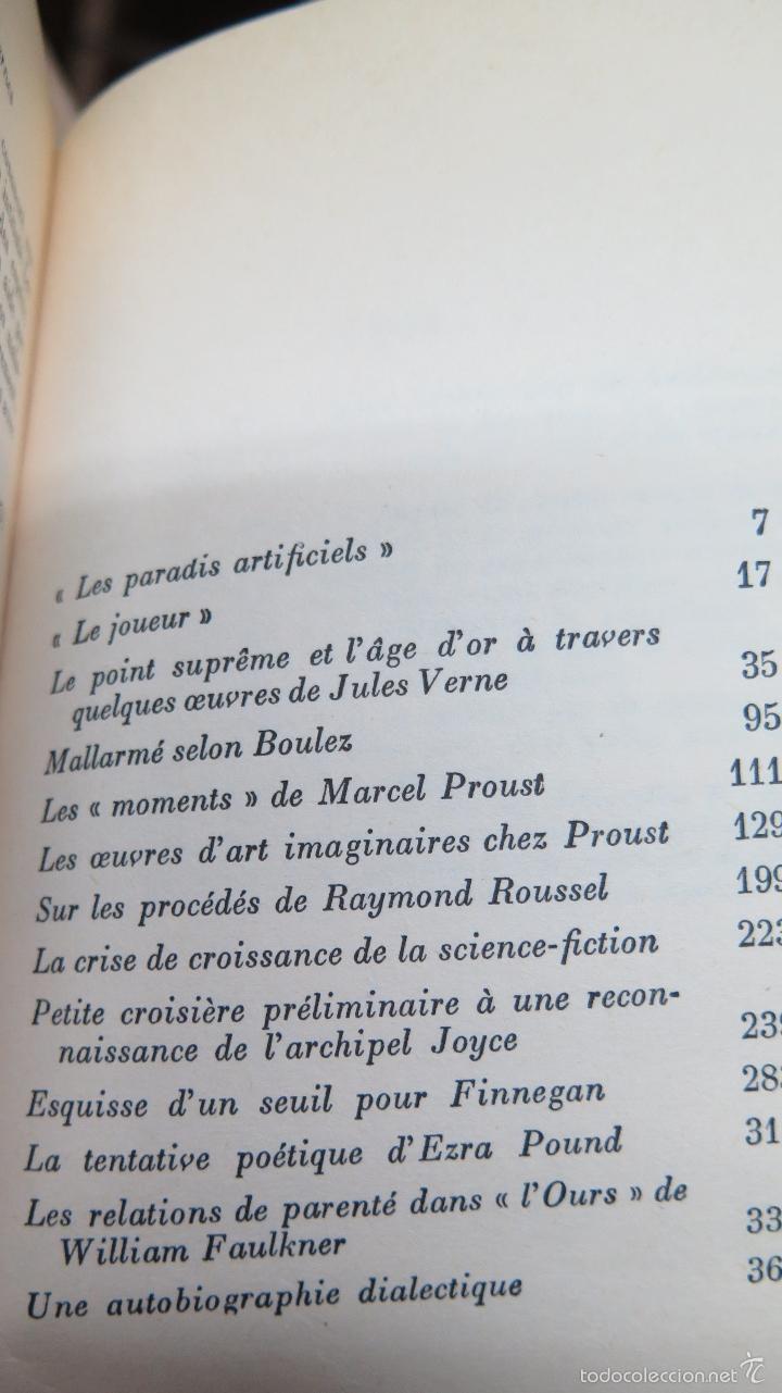 Libros de segunda mano: ESSAIS SUR LES MODERNES. MICHEL BUTOR - Foto 2