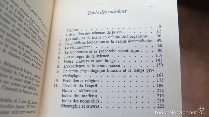 Libros de segunda mano: ENTRE SAVOIR ET CROIRE. P. LECOMTE DU NOUY - Foto 2