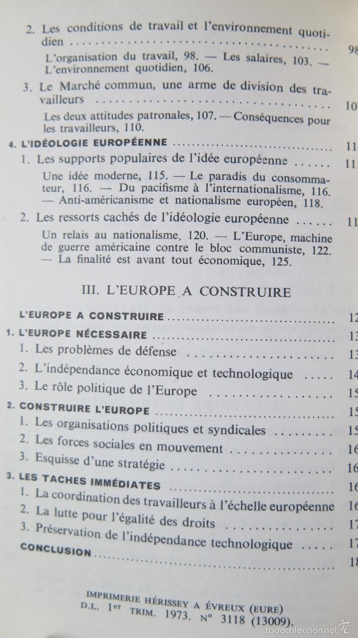 Libros de segunda mano: LE MARCH&Eacute; COMMUN CONTRE L&rsquo;EUROPE. VV.AA - Foto 3