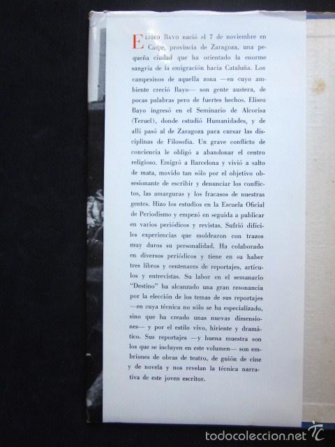 Libros de segunda mano: Eliseo Bayo: En la pendiente, Destino, 1968 - Foto 2