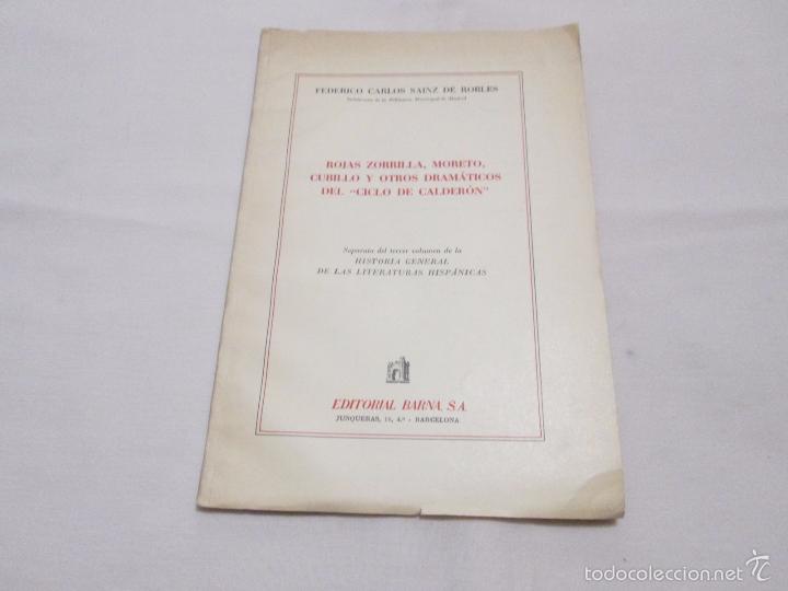 Second hand books: ROJAS ZORRILLA, MORETO,CUBILLO Y OTROS DRAMATICOS DEL CICLO DE CALDERON -FEDERICO C. SAINZ DE ROBLES