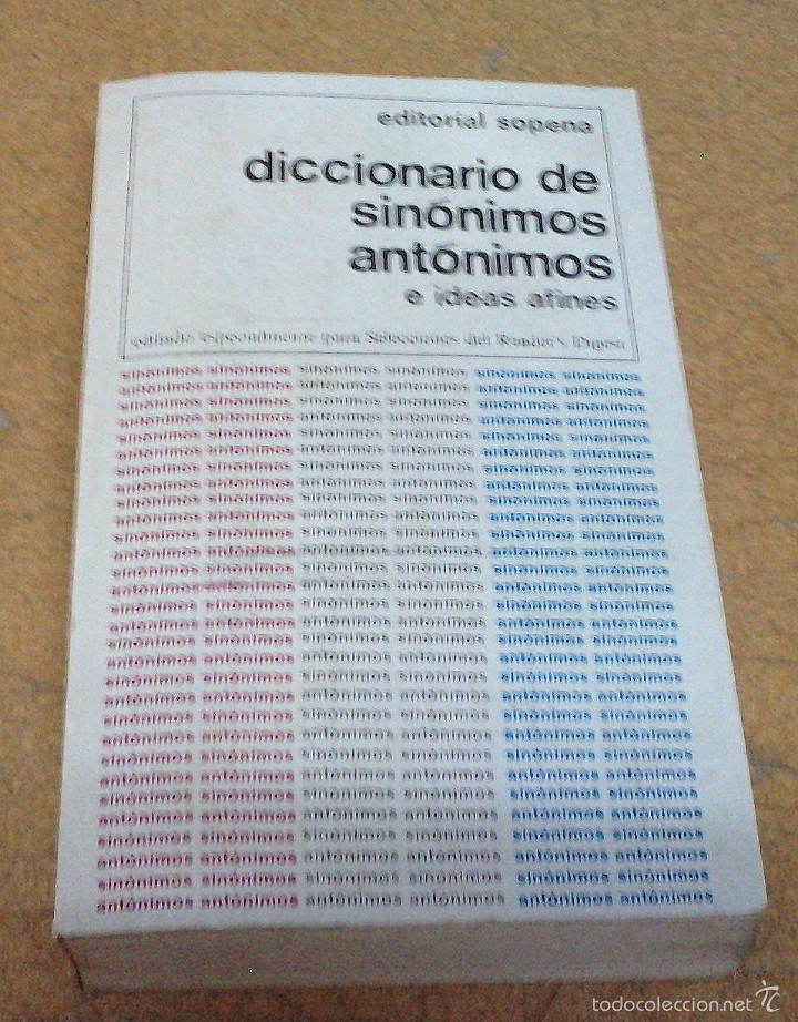 Libros de segunda mano: Dicionario de sin&oacute;nimos ant&oacute;nimos, pr&aacute;ctica mente nuevo. - Foto 1