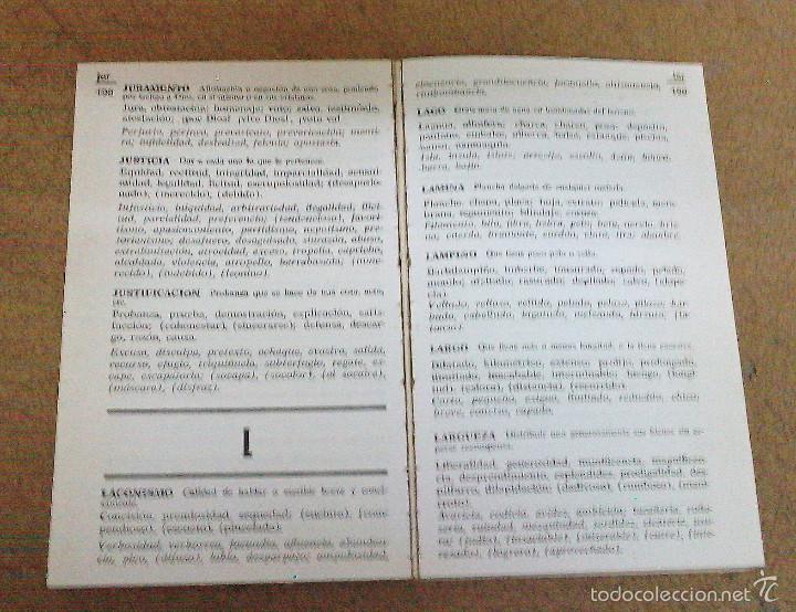 Libros de segunda mano: Dicionario de sin&oacute;nimos ant&oacute;nimos, pr&aacute;ctica mente nuevo. - Foto 2