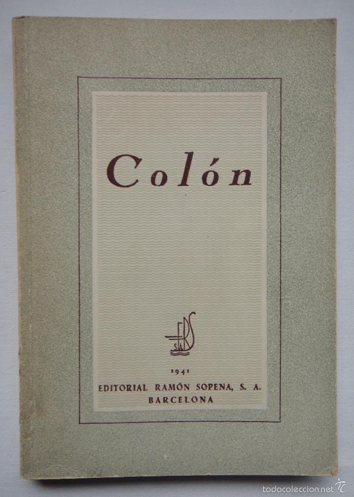 Libros de segunda mano: COL&Oacute;N, EDITORIAL SOPENA 1941 - Foto 1