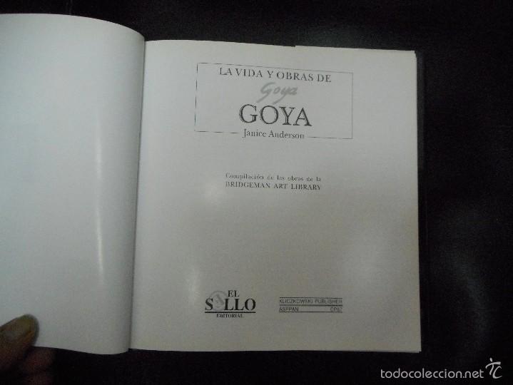 Libros de segunda mano: ESTAMOS LIQUIDANDO. libro la vida y obras de goya 1996 - Foto 2