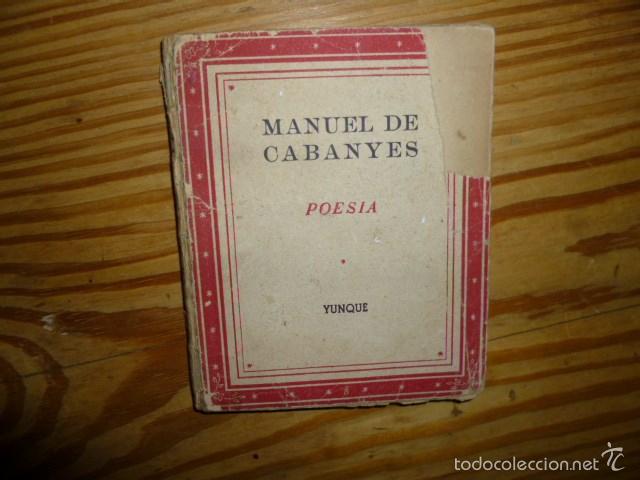Libros de segunda mano: Manuel de Cabanyes. Poesia - Foto 1