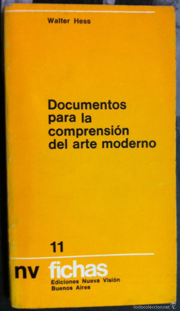 Libros de segunda mano: Walter Hess. Documentos para la comprensi&oacute;n del arte moderno. 1973 - Foto 1