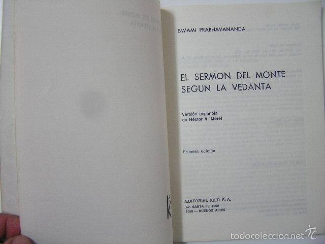 Libros de segunda mano: el sermon del monte,prabhavananda,1976,kier ed,ref paraciencias bs8 - Foto 4