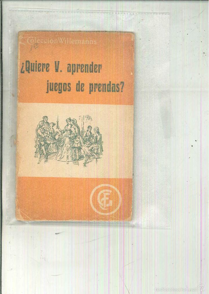 Libros de segunda mano: &iquest;QUIERE V. APRENDER JUEGOS DE PRENDAS? - Foto 1