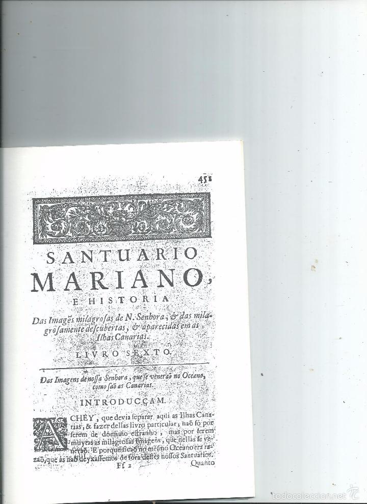 Libros de segunda mano: 1723 HISTORIA DE LAS IM&Aacute;GENES DE V&Iacute;RGENES EN CANARIAS TENERIFE TACORONTE OROTAVA GARACHICO ...