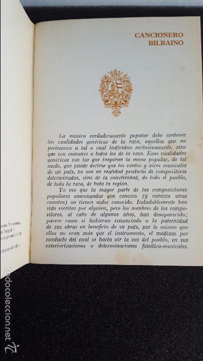Libros de segunda mano: cancionero bilbaino - Foto 3