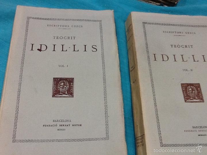 Libros de segunda mano: Escriptors grecs, Teocrit idillis 2 tomos - Foto 1