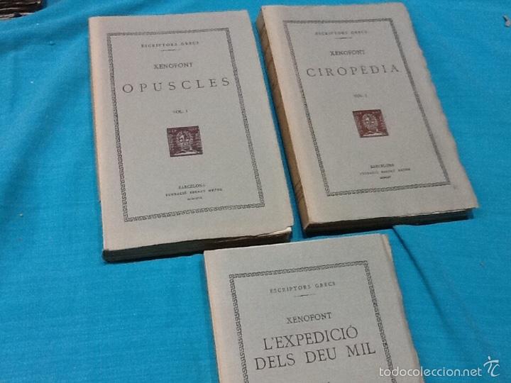 Libros de segunda mano: Escriptors grecs, xenofont 3 tomos - Foto 1