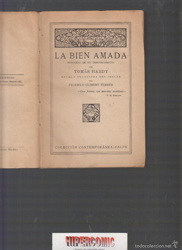 Libros de segunda mano: La bien amada / Tomas Hardy -ed. a&ntilde;o 1921 - Foto 1