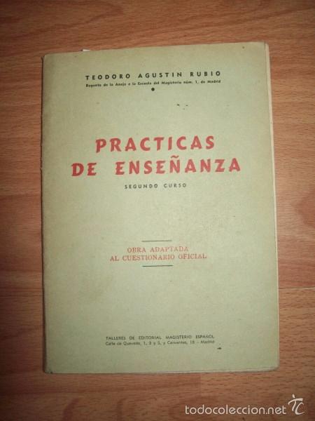 Libros de segunda mano: AGUST&Iacute;N RUBIO, Teodoro. Pr&aacute;cticas de ense&ntilde;anza. Segundo Curso - Foto 1