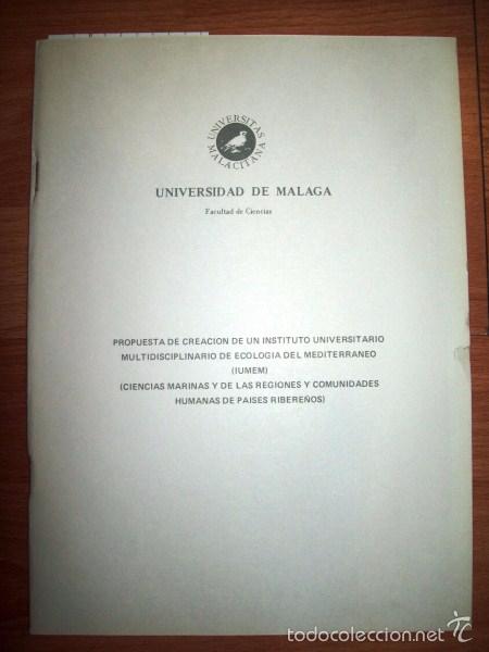 Libri di seconda mano: Propuesta de creaci&oacute;n de un Instituto Universitario Multidisciplinario de Ecolog&iacute;a del Mediterr&aacute;neo