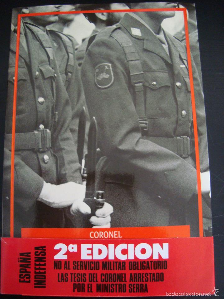 Libros de segunda mano: ESPA&Ntilde;A INDEFENSA. CORONEL AMADEO MARTINEZ INGLES. DOCUMENTOS. - Foto 1