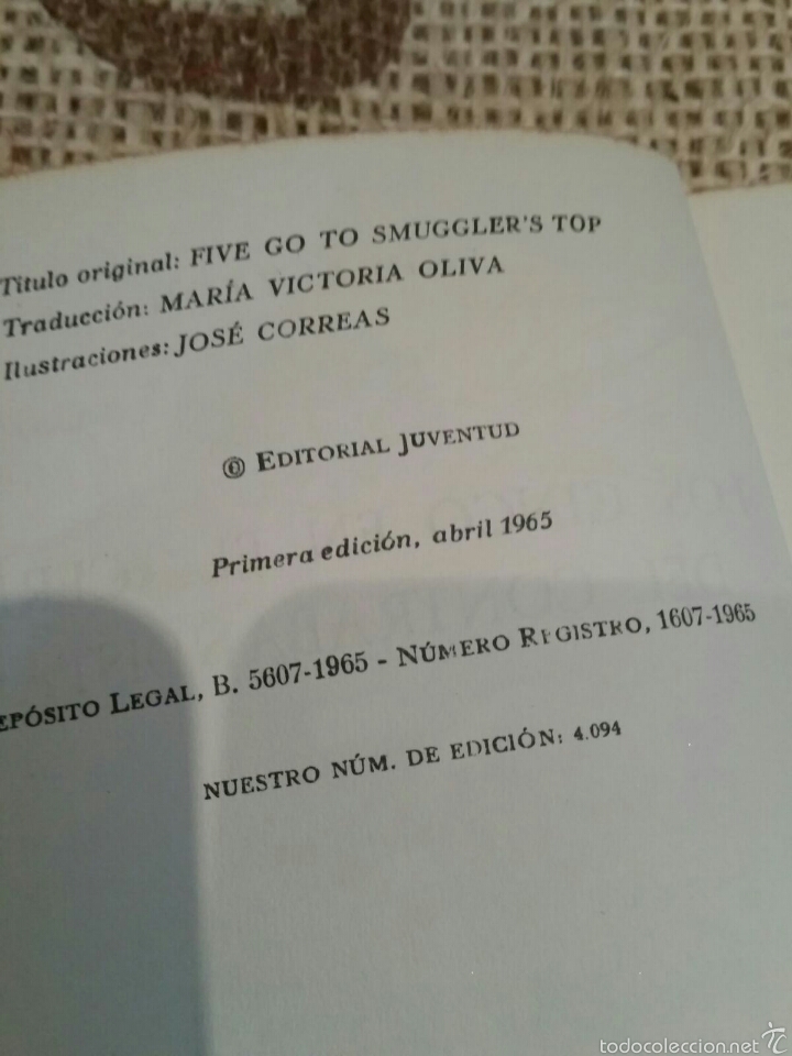 Libros de segunda mano: Los cinco en el cerro del contabandista - Foto 3