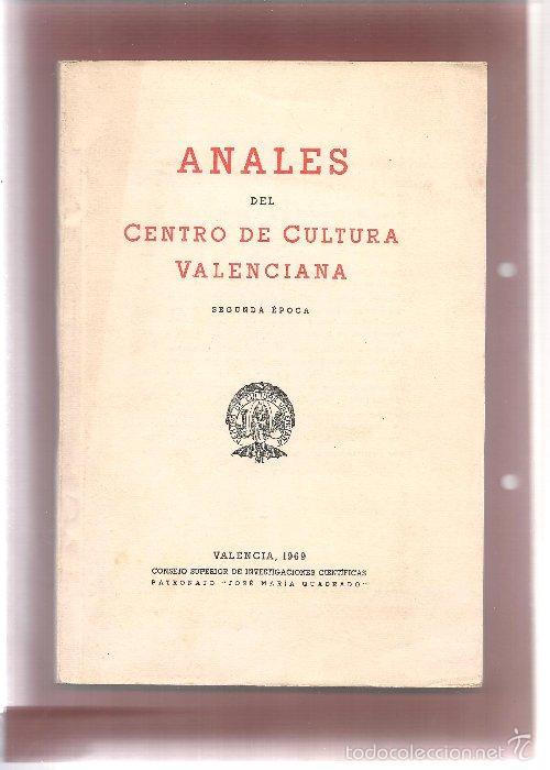Libros de segunda mano: ANALES DEL CENTRO DE CULTURA VALENCIANA.2&ordf; EPOCA, N&ordm; 54 Baronia de Villamarchante.