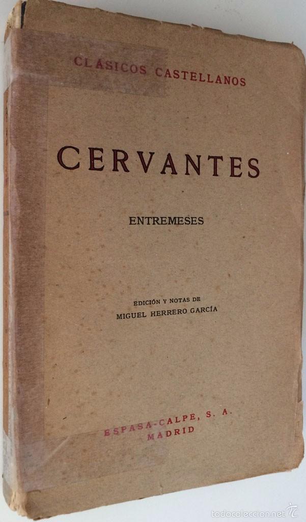 Libros de segunda mano: Cervantes. Entremeses. - Foto 1