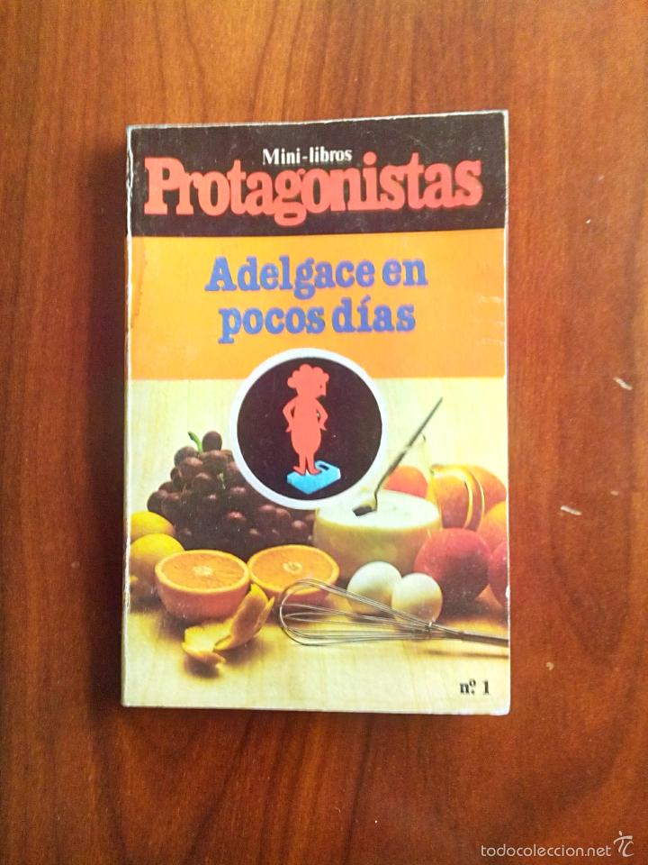 Libros de segunda mano: MINI-LIBROS. PROTAGONISTAS, ADELGACE EN POCOS DIAS N&deg; 1. - Foto 1